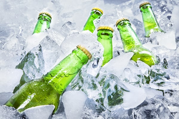 Beer on ice